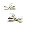 Pendentifs, bélières à pince 9mm, Acier Inoxydable 304, finition Argent Platine