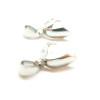 Pendentifs, bélières à pince 9mm, Acier Inoxydable 304, finition Argent Platine