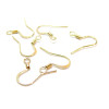 Boucles d'oreille Crochets 16 mm, ACIER INOXYDABLE 316L Chirurgical, finition Doré  à l'or fin 18K
