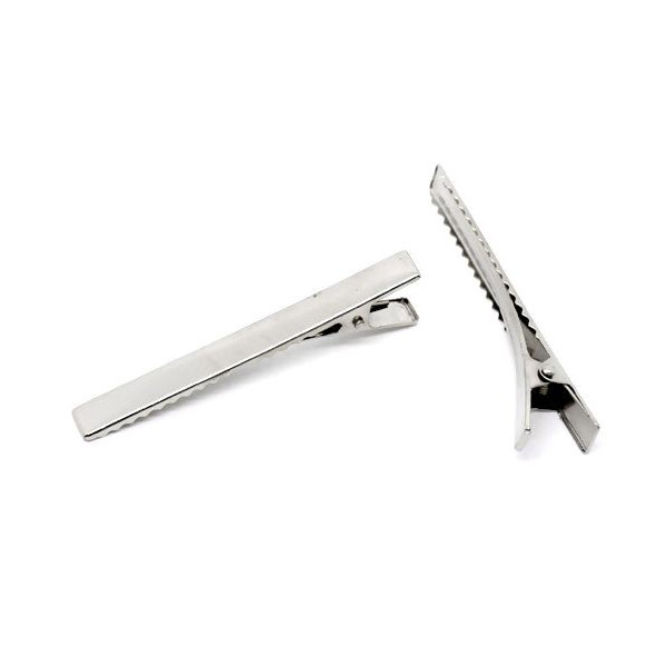 Lot de 10 ou 20 Longues Pinces Barrette Crocodile 75mm