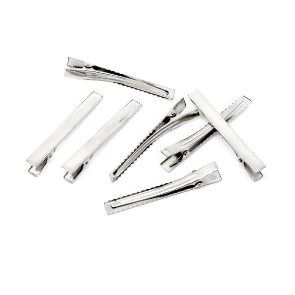 Lot de 10 ou 20 Longues Pinces Barrette Crocodile 75mm