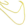Chaine Bille 1mm, Laiton couleur Doré