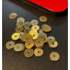 Perles intercalaires, RONDELLES extra fines 6mm, Laiton finition Doré