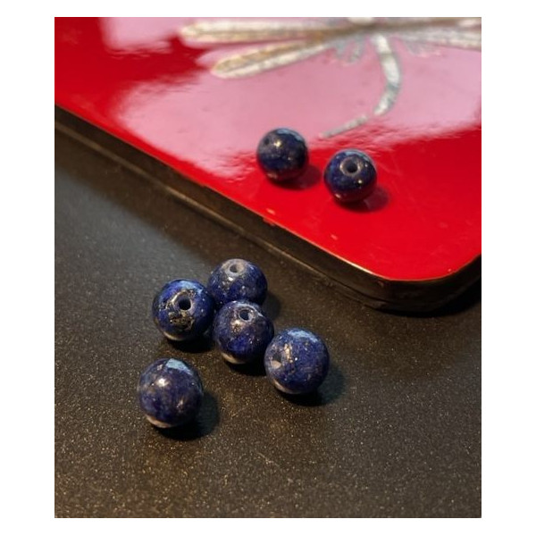 Perles rondes 6mm, Lapis Lazuli