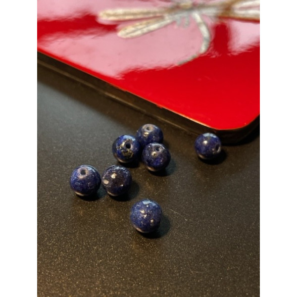 Perles rondes 6mm, Lapis Lazuli