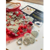 Pochette surprise Spéciale Saint Valentin MiX de Pendentifs breloques, Perles, Cordons....Coloris Argent