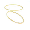 Anneaux, Connecteurs Ovale 16 par 30mm, laiton finition Doré, pour bijoux raffinés