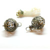 Pendentif Cage Bola de Grossesse, Multi Fleurs pour Bola 18mm, laiton finition Bronze
