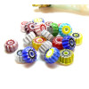 Perles Rondelles 8mm Verre Millefiori fait Main