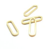Pendentifs, Connecteurs Ovale 20mm, Acier Inoxydable, finition Doré