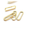 Pendentifs, Connecteurs Ovale 20mm, Acier Inoxydable, finition Doré