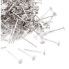 Boucles d'oreille Clou Puce 4mm Acier Inoxydable 304, finition Argent Platine Rhodié