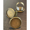 Supports de Bagues Rondes 20 mm – Anneau Large 12 mm – Métal Finition Bronze