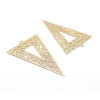 Estampes Triangle Graphique 42 mm – Laiton Finition Doré