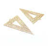 Estampes Triangle Graphique 42 mm – Laiton Finition Doré