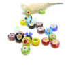 Perles Rondes Plates 6mm en Verre,  Millefiori fait Main