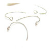 Boucles d'oreille Crochets 25mm, Acier Inoxydable 304 finition Argenté