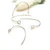 Boucles d'oreille Crochets 25mm, Acier Inoxydable 304 finition Argenté