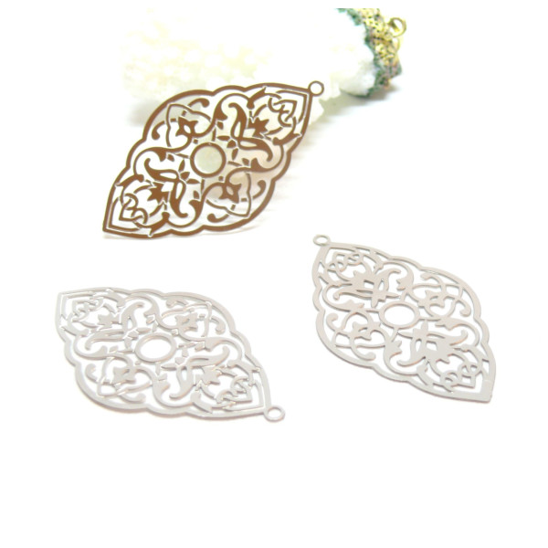 Estampes Graphique 42mm, Acier Inoxydable 304 finition Argenté