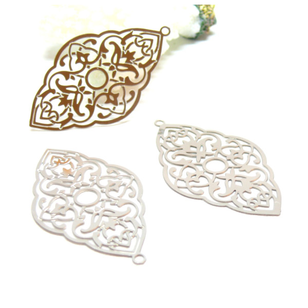 Estampes Graphique 42mm, Acier Inoxydable 304 finition Argenté