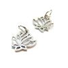 Pendentifs Fleurs de Lotus 13mm, Acier Inoxydable 304 finition Argenté