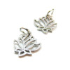 Pendentifs Fleurs de Lotus 13mm, Acier Inoxydable 304 finition Argenté