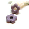 Pendentifs forme fleur 16mm, Verre coloris Lilas
