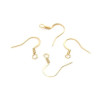 Boucles d'oreille Crochets 19 mm, Acier Inoxydable 304, finition Doré à l'or fin 18K