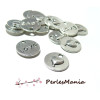 pendentifs BRELOQUES Medaillon Rond Coeur LOVE Argent Antique