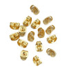 Embouts Poussoirs, fermoirs pour Boucles d’Oreilles – Acier Inoxydable 304 – Finition Dorée à l’Or fin 18K