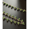 Chaine Perles de rocaille 1mm VERT Clair, chaine finition Argenté