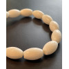 Perles Tonneau 20 par 12mm, Corail éponge BLANC