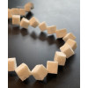 Perles Cubes diagonale 12mm, Corail éponge BLANC