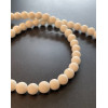 Perles Rondes 14mm, Corail éponge BLANC