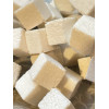 Perles Cubes diagonale 14mm, Corail éponge BLANC