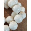 Perles Rondes 16mm, Corail éponge BLANC