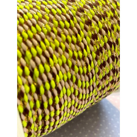 Cordon tressé, fil métallisé doré 1.5mm coloris C18
