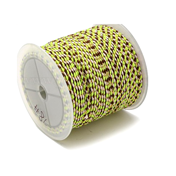Cordon tressé, fil métallisé doré 1.5mm coloris C18