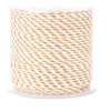 Cordon tressé et fil métallisé doré 1.5mm coloris C09