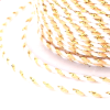 Cordon tressé et fil métallisé doré 1.5mm coloris C09