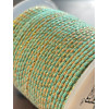 Cordon tressé et fil métallisé doré 1.5mm coloris C21