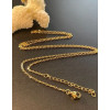 Colliers  Princesse 45cm, maille Jaseron extra fine 1.6 mm, Acier Inoxydable 304 Placage Doré, avec chaîne d'extension