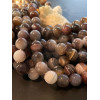 Perles Rondes, Agate du Brésil Veinée 10mm, coloris Marron/Gris