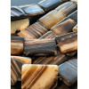 Perles Rectangle, Agate du Brésil Veinée 30 par 20mm, coloris Marron/Noir
