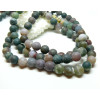 Perles Rondes 6mm,  Agate Indienne effet givre
