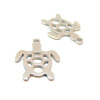 Pendentifs Tortue 19mm, Acier Inoxydable 304 finition Argenté