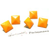 clous rivet 12mm orange pyramide carré