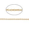 Chaine maille Jaseron fine 2mm, Acier Inoxydable 304 finition Doré à l'or fin 18K, placage IONIQUE