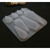 Moule en Silicone, pour réaliser des pendentifs ou Boucles d'oreilles, utilisation FIMO RESINE