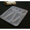 Moule en Silicone, pour réaliser des pendentifs ou Boucles d'oreilles, utilisation FIMO RESINE